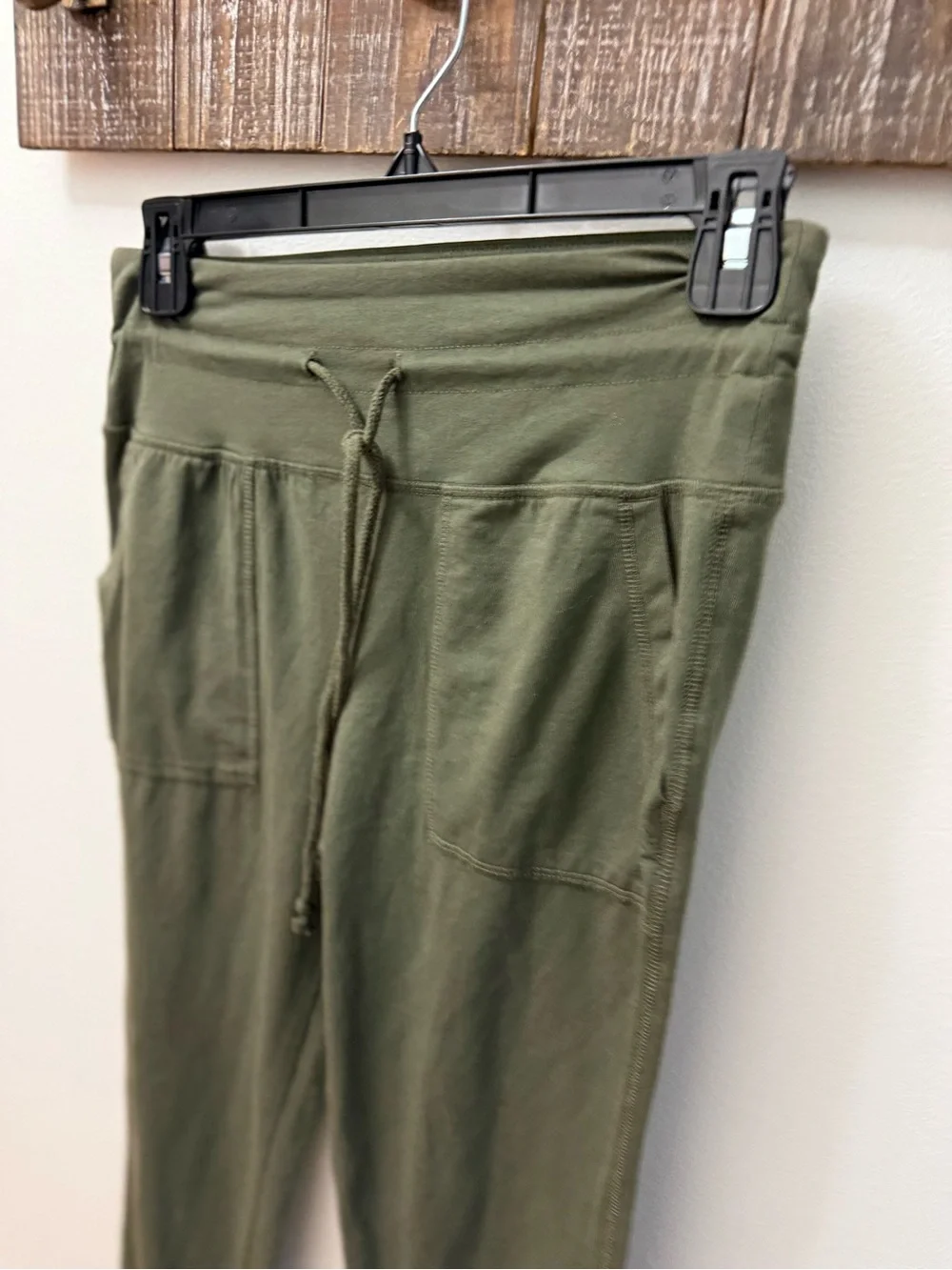 Olive Green Drawstring Jogger Pants wild Fable small